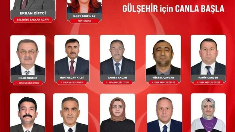 il genel ve Belediye Meclisi üye listesi