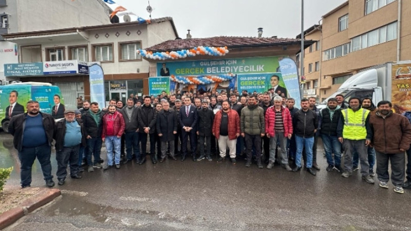 Gülşehir Belediyesi personelleri, Çiftçi’yi ziyaret etti