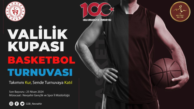 Nevşehir’de Valilik Kupası Basketbol Turnuvası Düzenlenecek