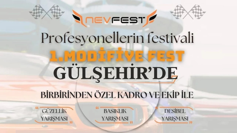 Gülşehir'de Bir İlk.  Modifiye Araç Festivali Başlıyor