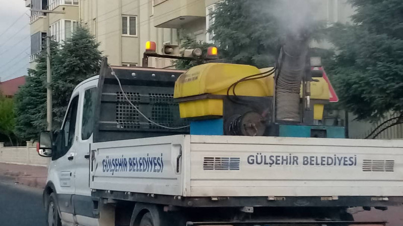 Gülşehir İlçe Gelinde İlaçlama Çalışmaları Devam Ediyor