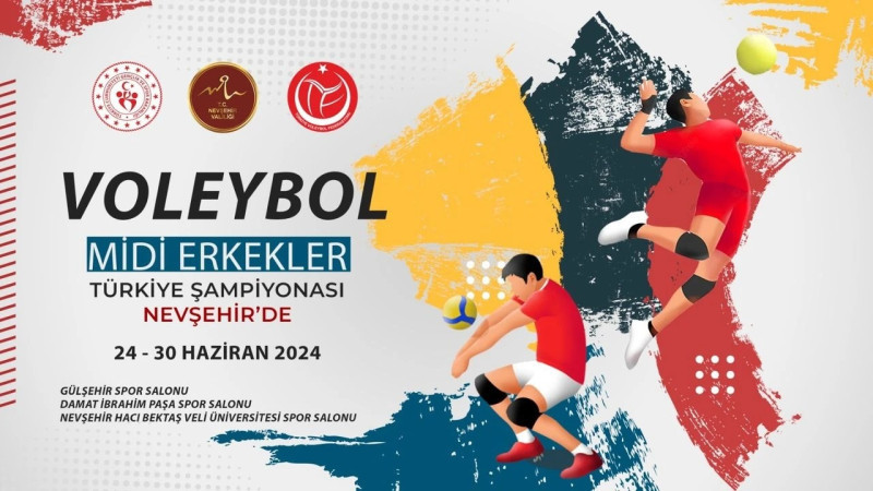 Voleybol Midi Erkekler Türkiye Şampiyonası Nevşehir'de