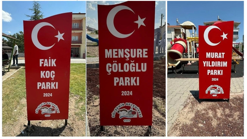 Gülşehir'de İsimleri O Parklarda Yaşayacak