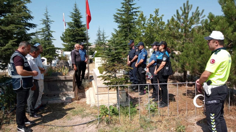 Gülşehir’li Şehit Polis Ali Rıza Güneş Kabri Başında Anıldı