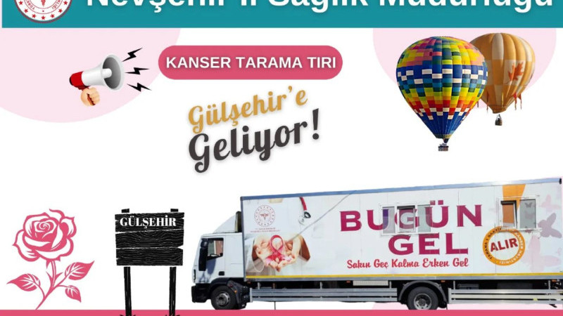 Gülşehir İlçesinde Ücretsiz Kanser Taraması Yapılacak