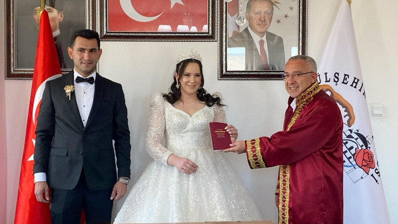 Belediye Başkanı Çiftci, Genç Çiftin Nikâhını Kıydı