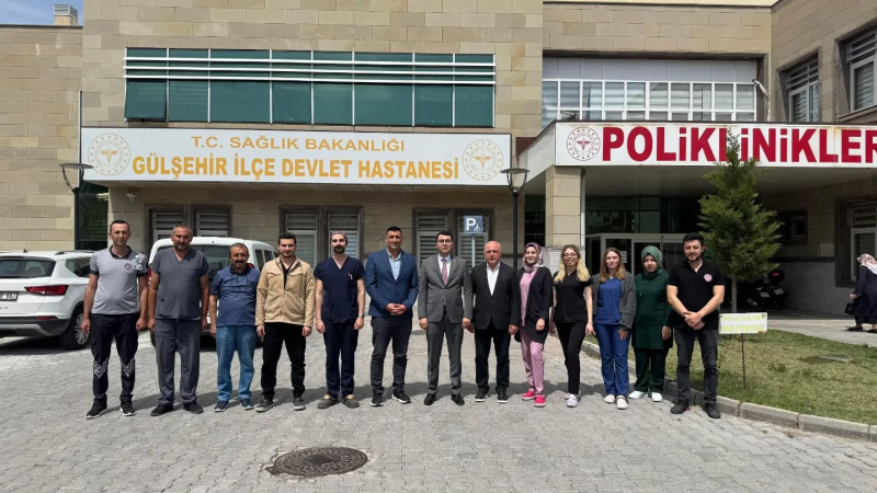 Kaymakam Gültekin’den Başhekim Uz’a Hayırlı Olsun Ziyareti