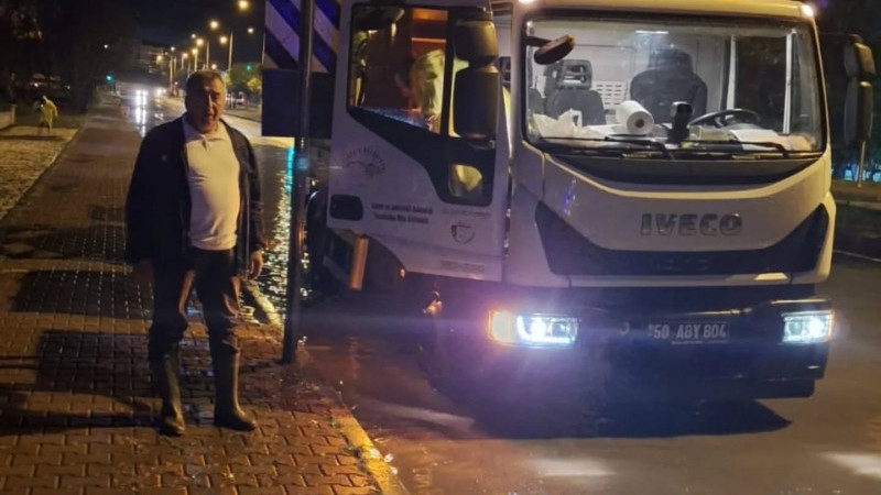 Kuvvetli Sağanak Yağış Gülşehir’de Etkili Oldu