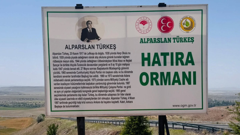 Alparslan Türkeş Hatıra Ormanına Fidanlar Dikildi
