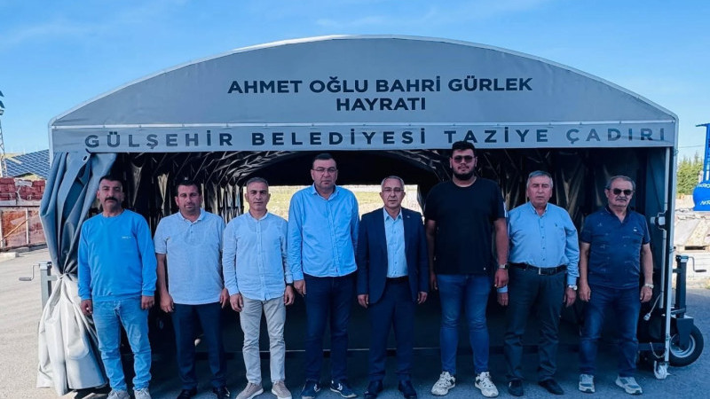 Gülşehir Belediyesine “Taziye Çadırı” Hibe Edildi
