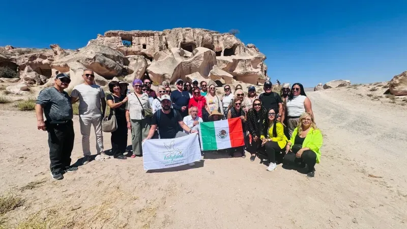 Meksikalı Turistler Gülşehir’de Açıksaray’ı Keşfetti