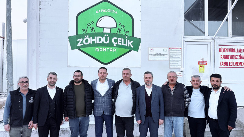 Gülşehir’deki Kompost ve Mantar Üretim Tesisi İncelendi