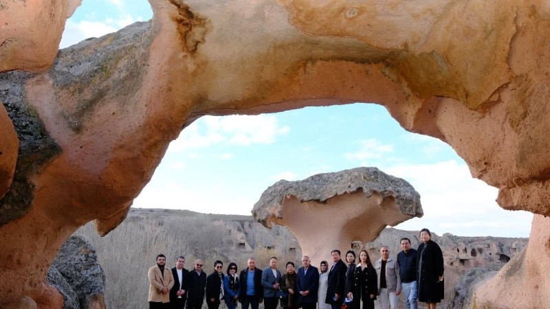 Çin Heyeti Gülşehir’de Turistik Mekânları Gezdi