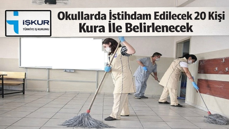 Okullarda İstihdam Edilecek 20 Personel Kura İle Belirlenecek
