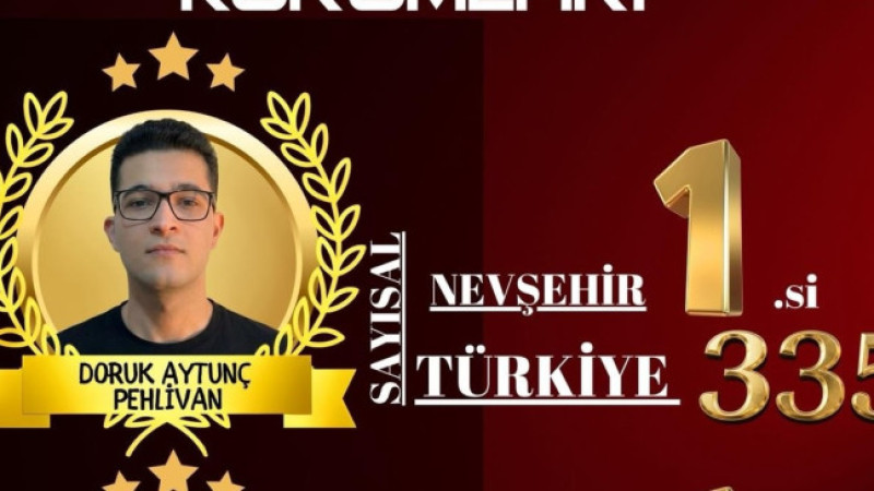 MSÜ Sınavı Nevşehir Birincisi Gülşehir’den Çıktı