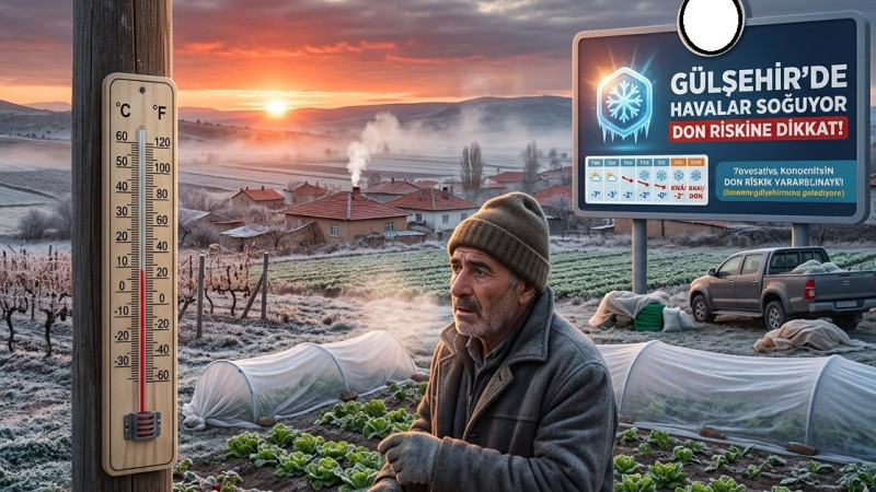 Gülşehir’de Hava Soğuyor: Zirai Don Riskine Dikkat !