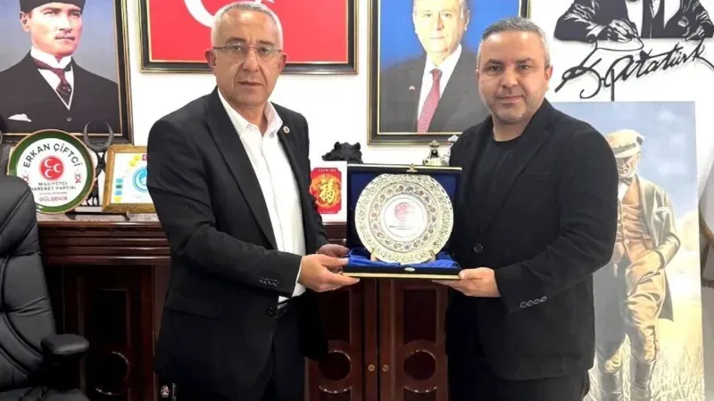 Federasyon Başkanından, Başkan Erkan Çiftci’ye Plaket