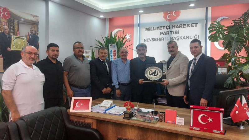 MHP Gülşehir Teşkilatından İl Başkanına Hayırlı Olsun Ziyareti