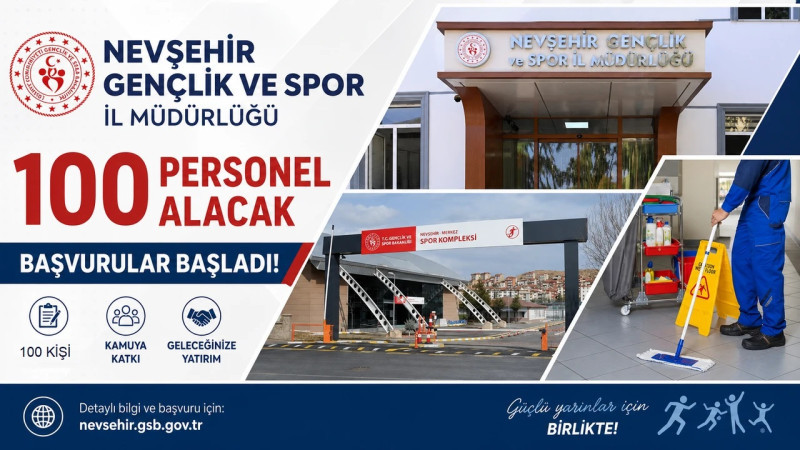 Nevşehir’de 100 Kişilik TYP Personel Alımı Başlıyor